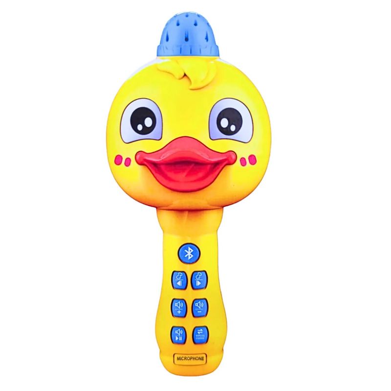 GENERICO - Juguete Microfono Karaoke Bluetooth Canciones Patito Infantil
