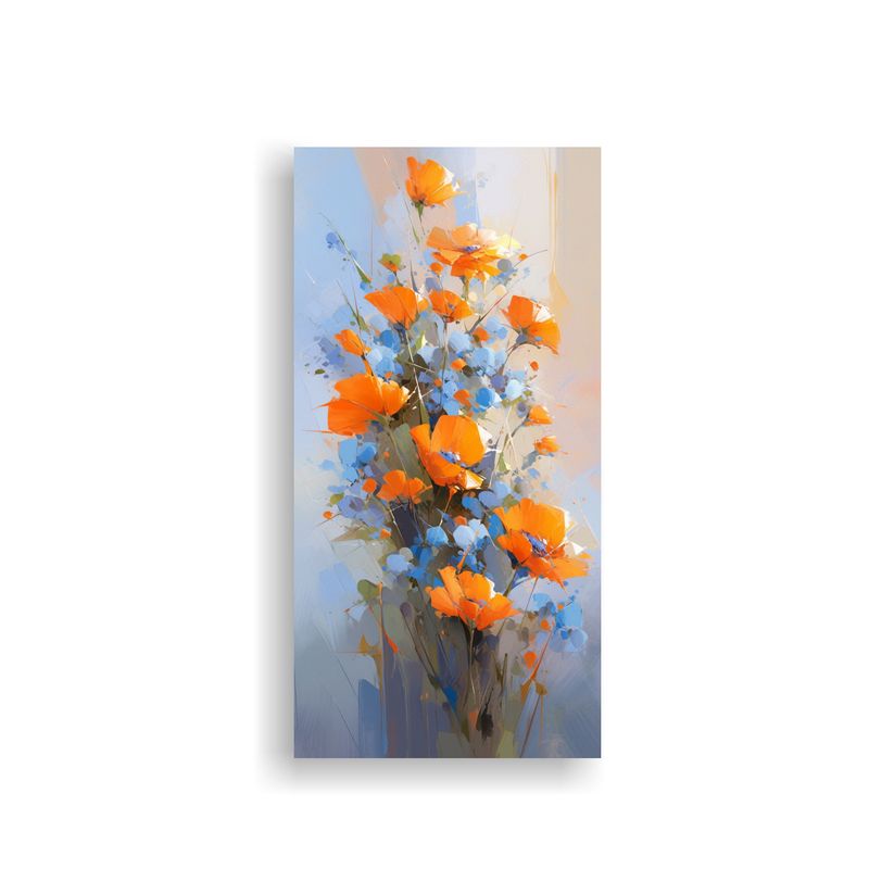 GENERICO - Tela En Bastidor Canvas Ambiente A Flores En 50x100 Cm