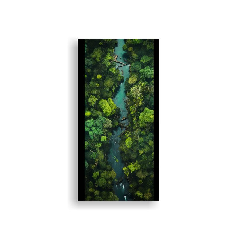 GENERICO - Cuadro Decorativo Arte Fino Imagen Baño 70x140 Cm
