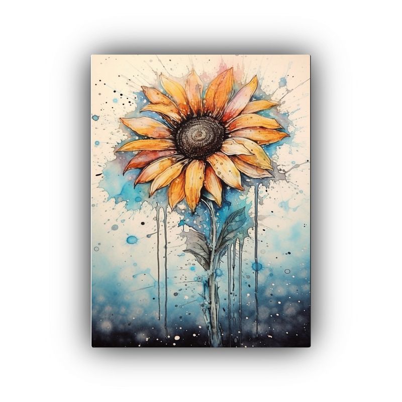 GENERICO - Pintura Floral Inspiradora Estilo Acuarela Y 80x120 Cm