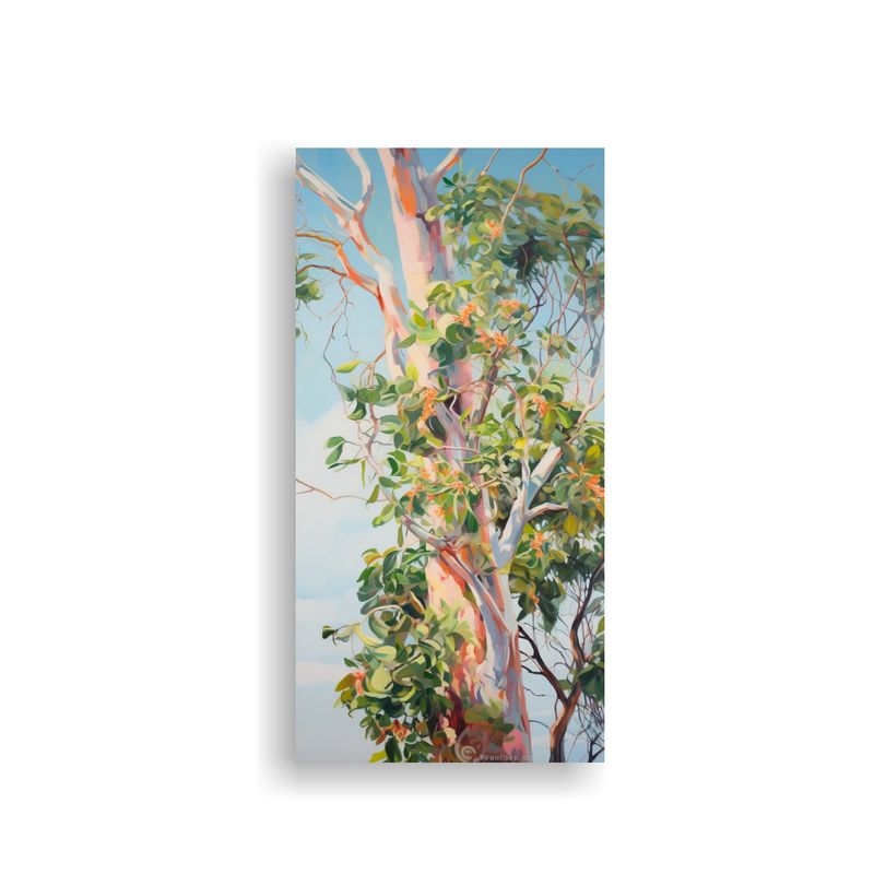 GENERICO - Cuadro Impreso Multicolor Eucalyptus Tree Pintura 30x60 Cm