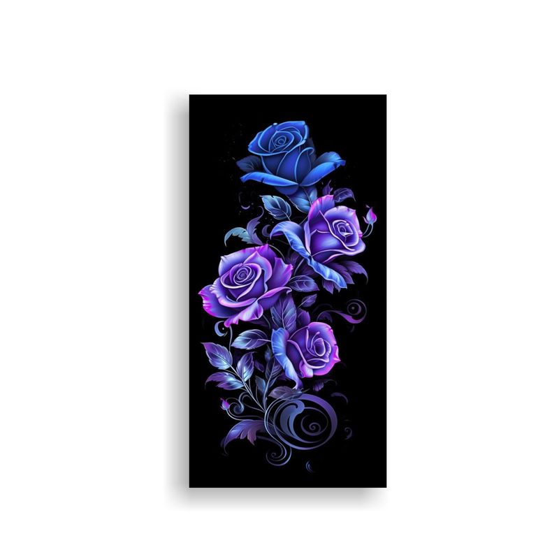 GENERICO - Cuadro Decorativo De Ilustración De Arte Rosas 40x80 Cm