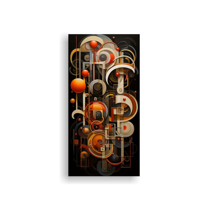 GENERICO - Cuadro Abstracto Elegante Armonía Abstracta Del 80x160 Cm