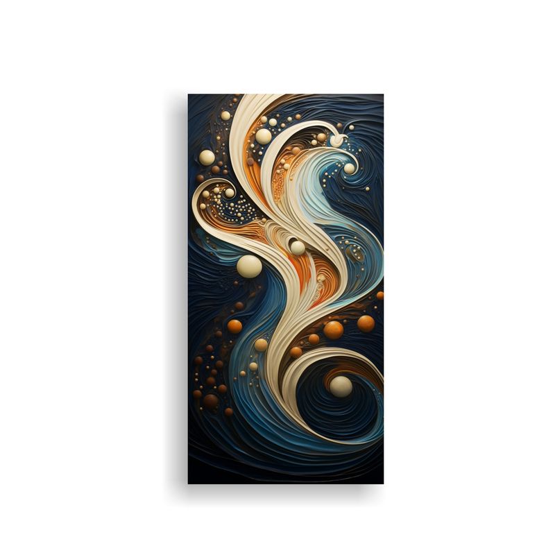 GENERICO - Lienzo Abstracto Inspirado Por Patrones 40x80 Cm