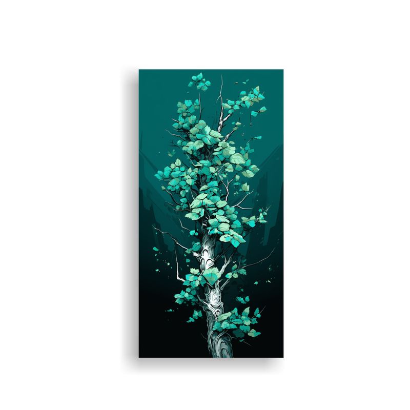 GENERICO - Pintura Decorativa Lienzo De Tela árbol Bonsái 70x140 Cm