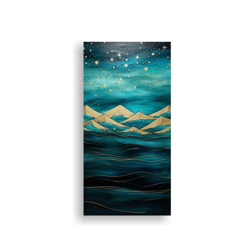 GENERICO - Pintura De Montaña Elegante Con Estilo 20x40 Cm