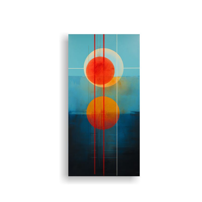 GENERICO - Cuadro Abstracto Minimalista Para Decoración De 50x100 Cm