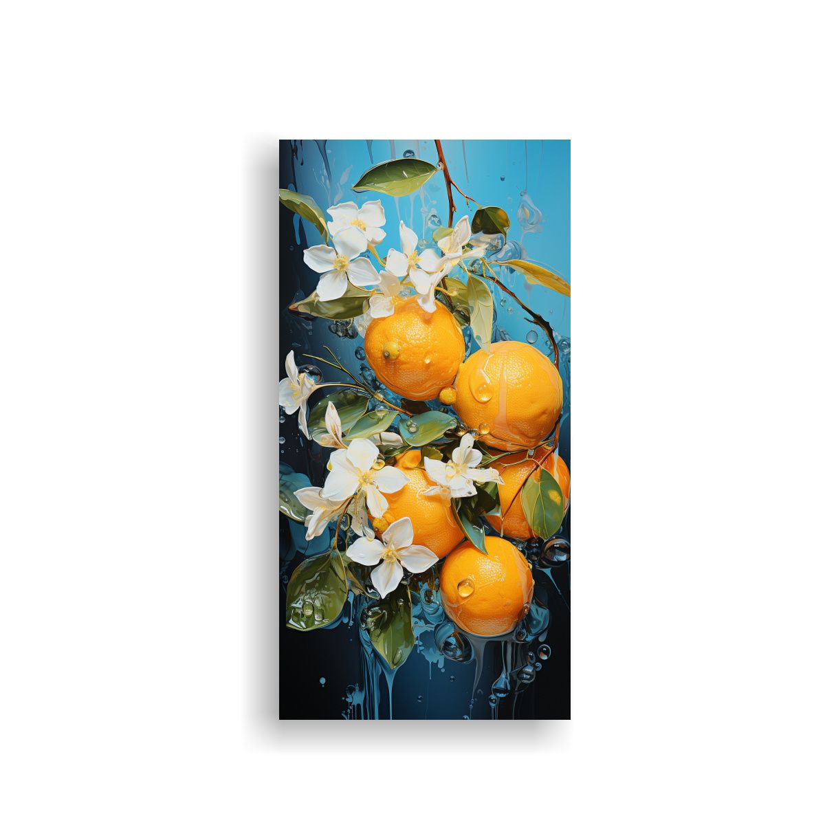 GENERICO - Exposición Arte Moderno Cuadro Un Limonero En 30x60 Cm