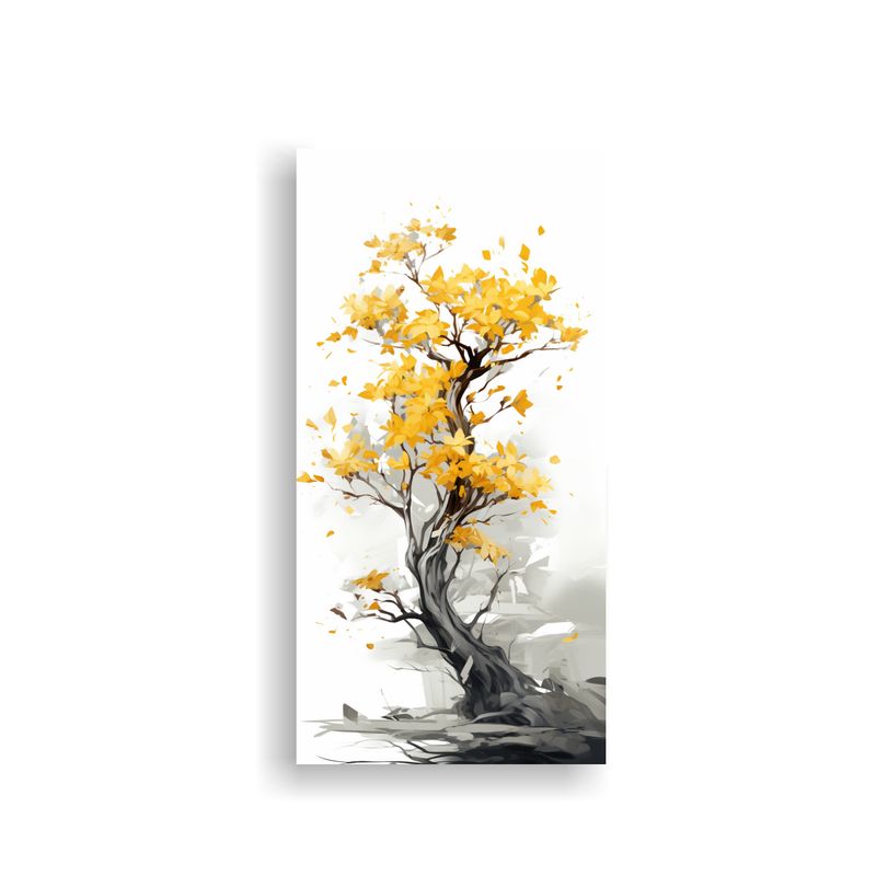 GENERICO - Cuadro De Lienzo Diseño Equilibrio Árbol De 60x120 Cm