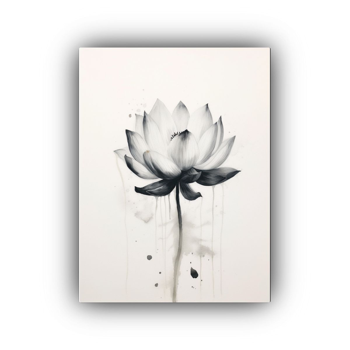 GENERICO - Lienzo Estilo Galería Simetría Montana De Loto 80x120 Cm