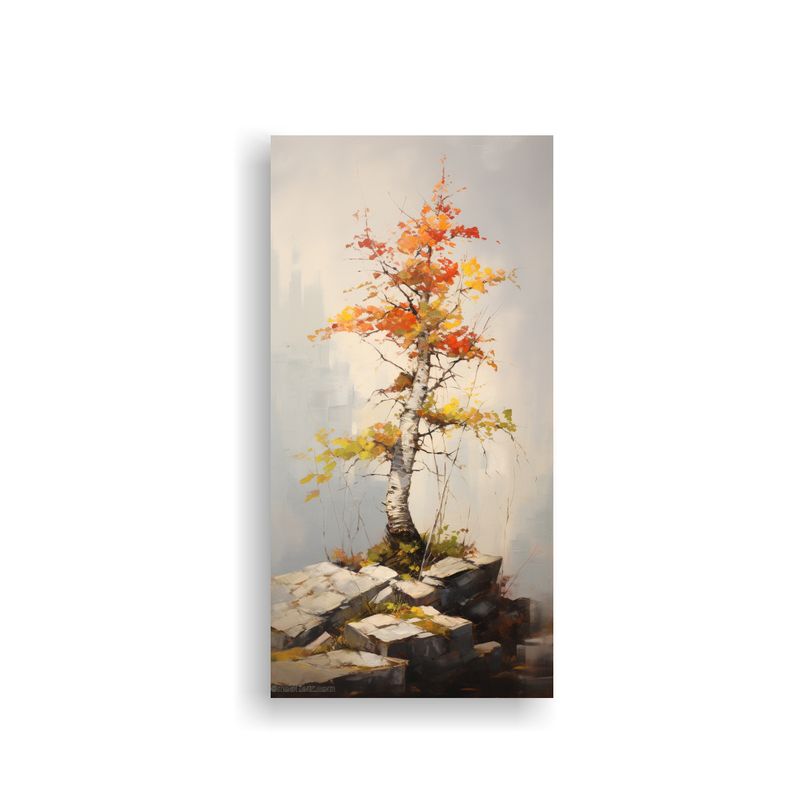 GENERICO - Cuadro Moderno Composición A Birch Bonsai Tree 80x160 Cm