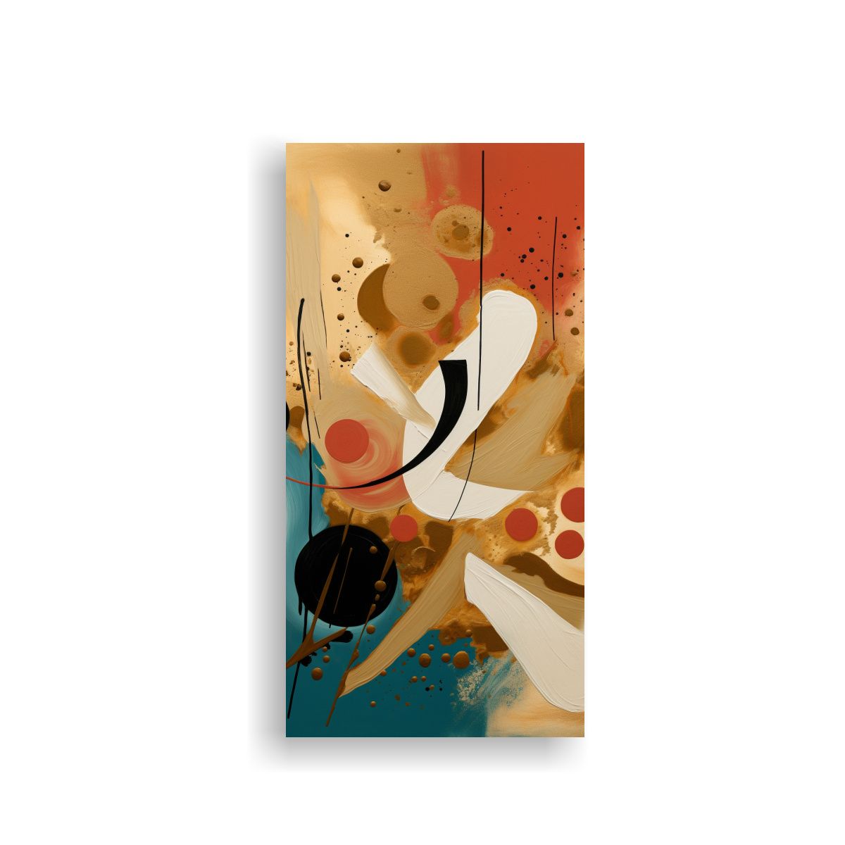 GENERICO - Pintura Abstracta De Arte Con Composición 80x160 Cm