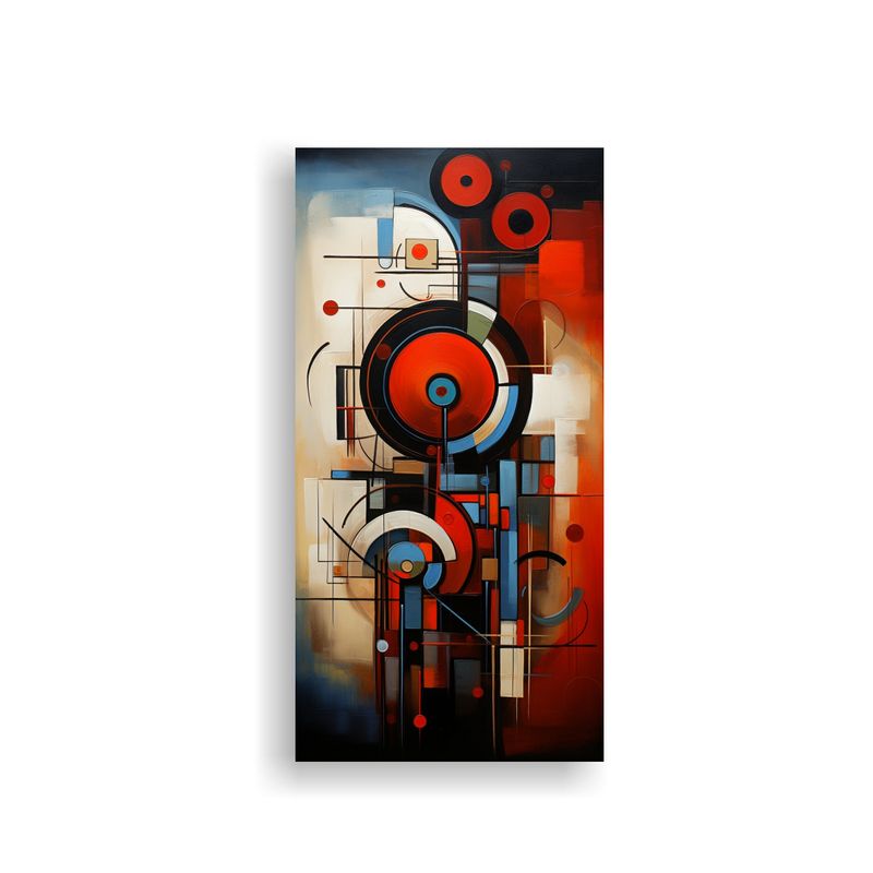 GENERICO - Cuadro Concepto Simple Abstracto Económico 40x80 Cm