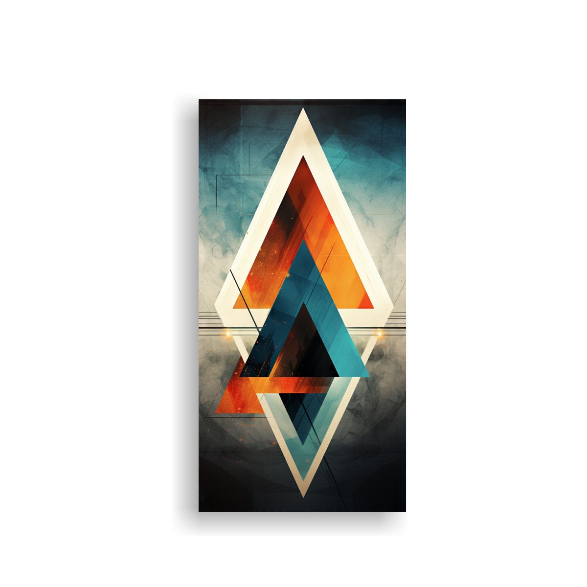 GENERICO - Tela En Bastidor Diseño Surrealista Impresión 80x160 Cm