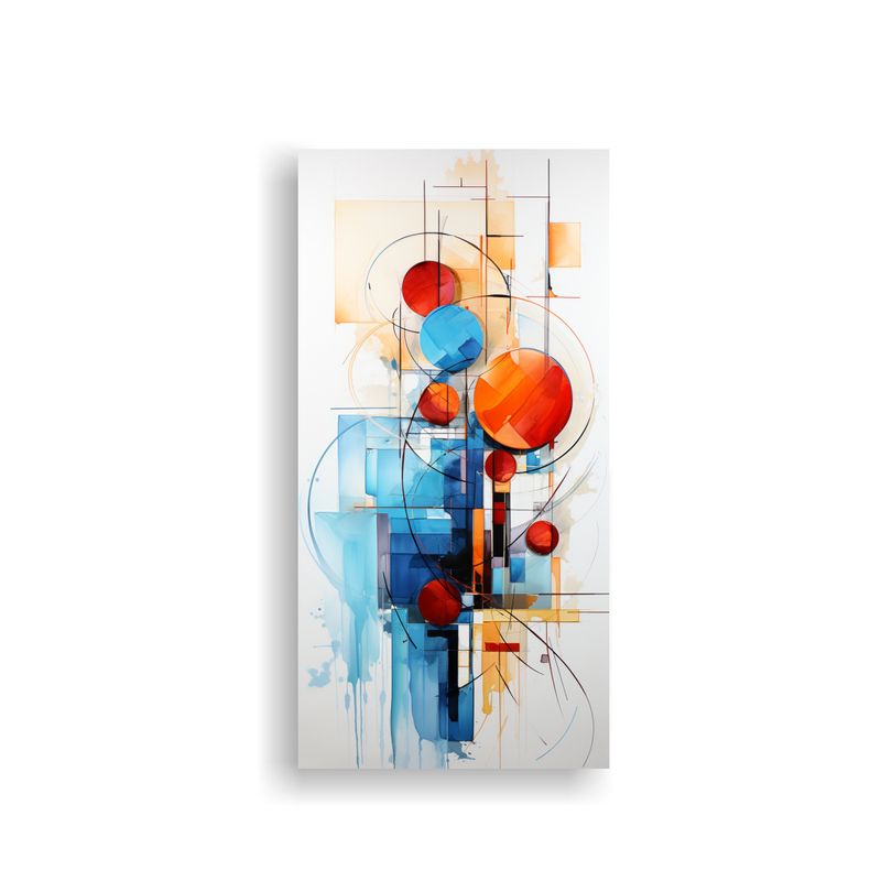 GENERICO - Cuadro Galería Intenso Abstracto En Estilo 60x120 Cm