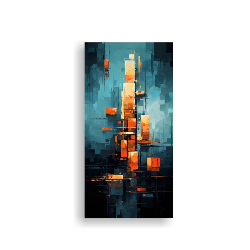 GENERICO - Pinturas Abstractas De Lienzo En Estilo De 30x60 Cm