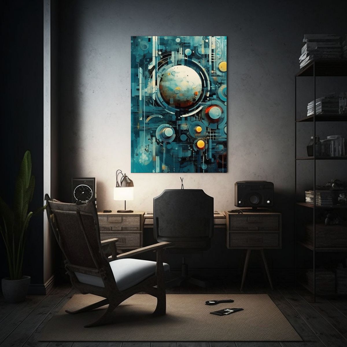 GENERICO - Arte De Pared Cuadro Multicolor Estilo 80x120 Cm