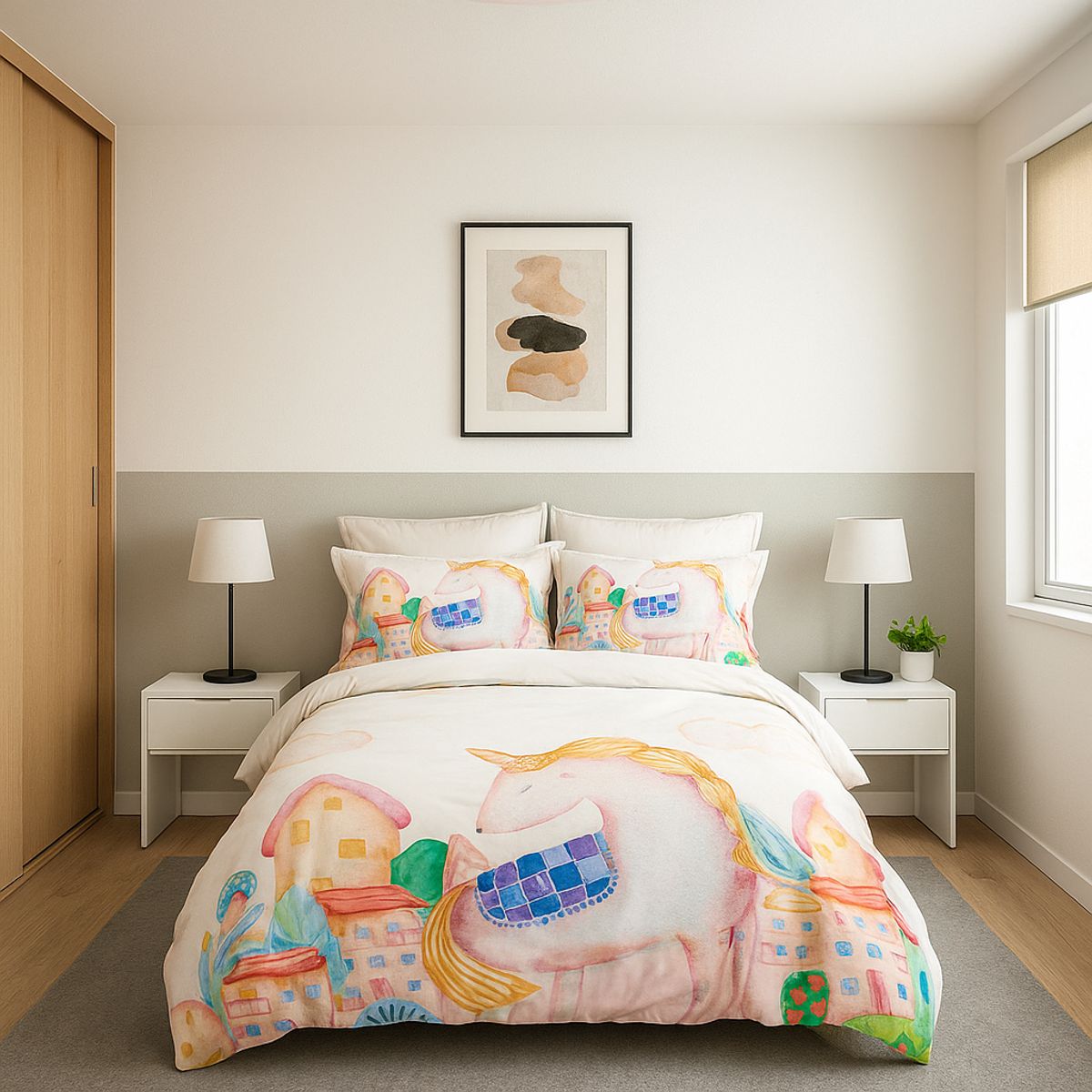 ARMONIA - Cubrecama verano Pony Art 15 plz con funda 50x70 ligera 600