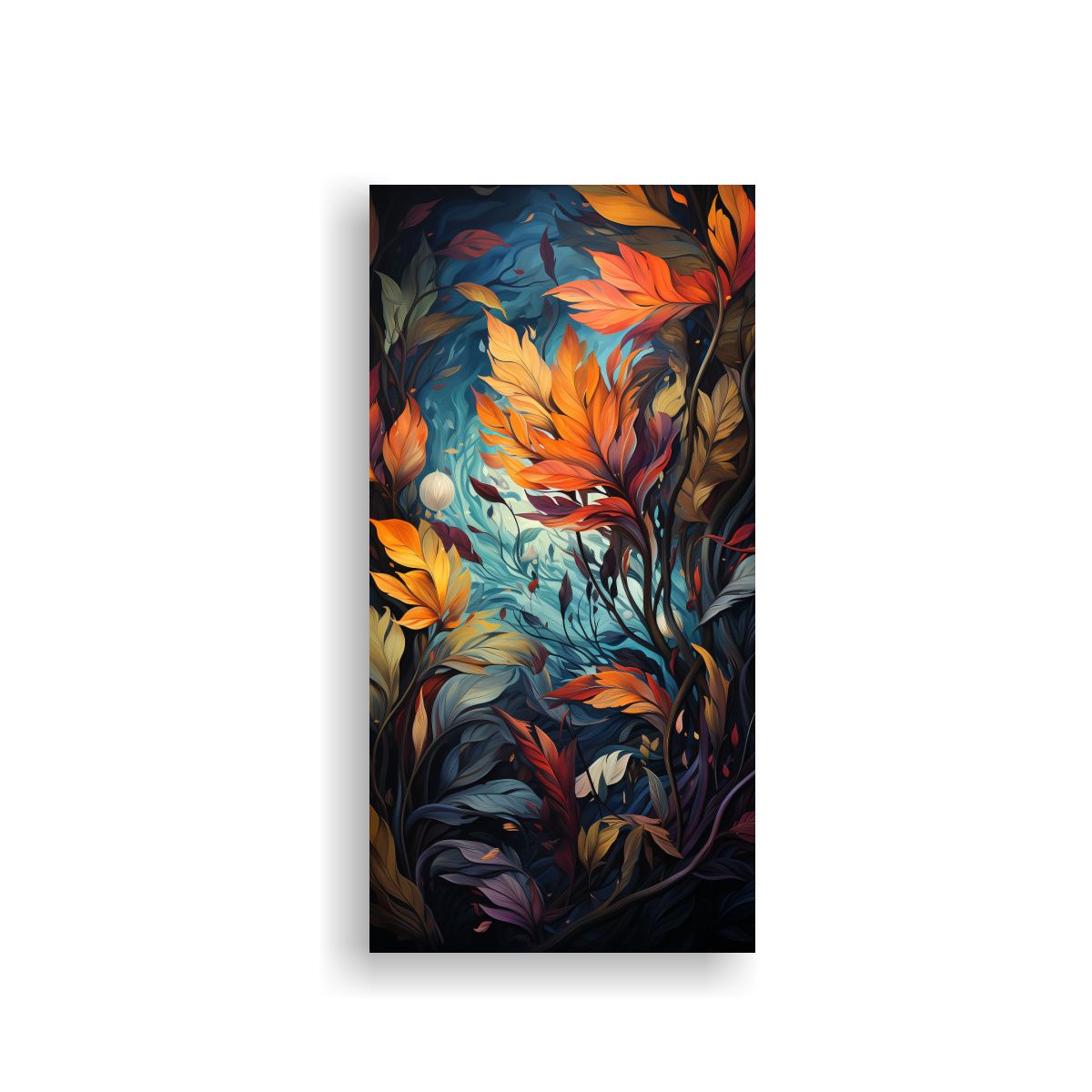 GENERICO - Cuadro Moderno Con Hojas Mágicas De Ensueño 60x120 Cm