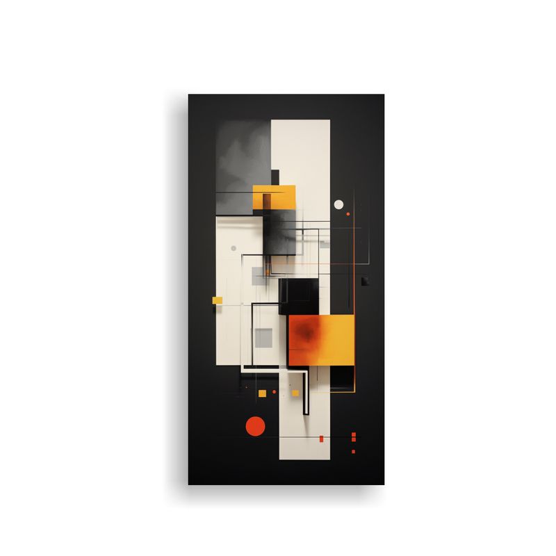 GENERICO - Cuadros Abstractos Modernos Con Expresividad 20x40 Cm
