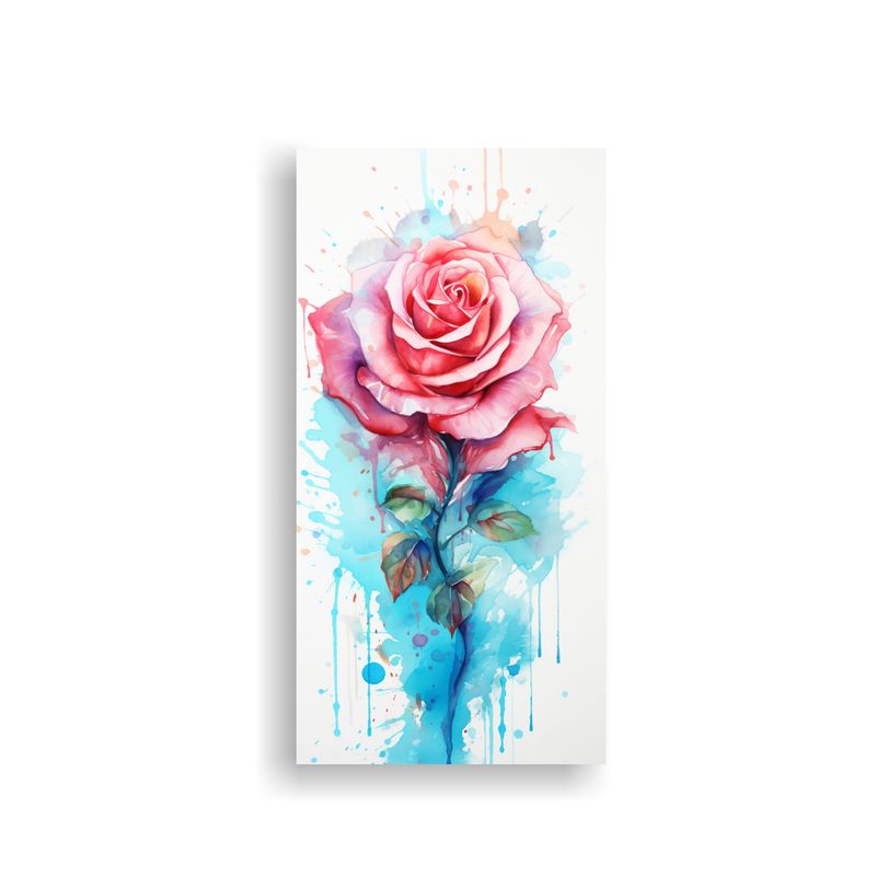 GENERICO - Pinturas Decorativas En Acuarela En Tonos Rosa 30x60 Cm