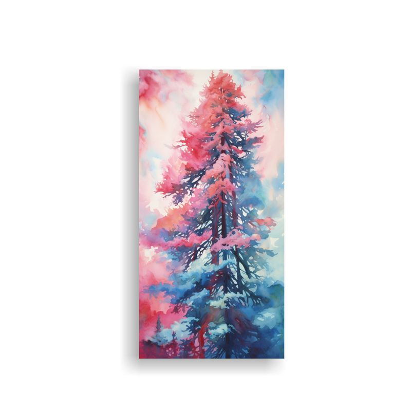 GENERICO - Cuadro Abstracto De Un árbol Gigante En Colores 30x60 Cm