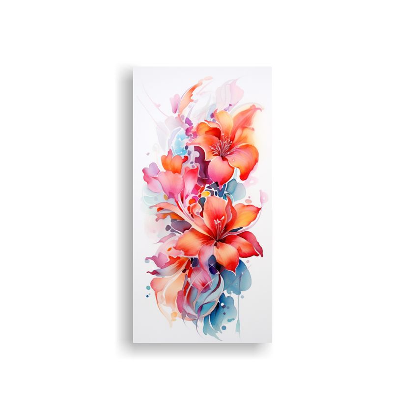 GENERICO - Pinturas Decorativas Juveniles De Flores 70x140 Cm