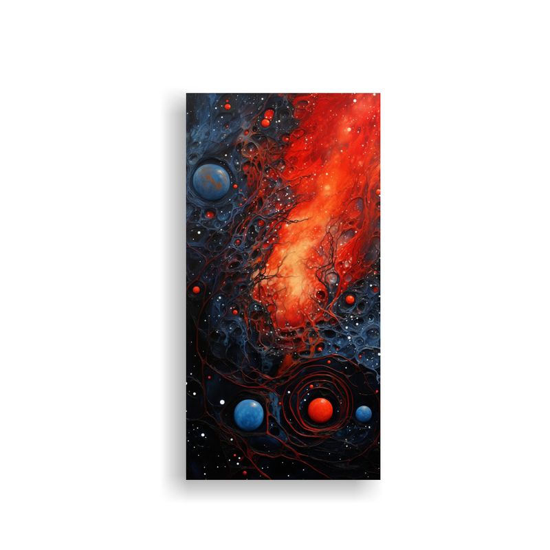 GENERICO - Arte Abstracto En Pared Viaje Cósmico Por 50x100 Cm