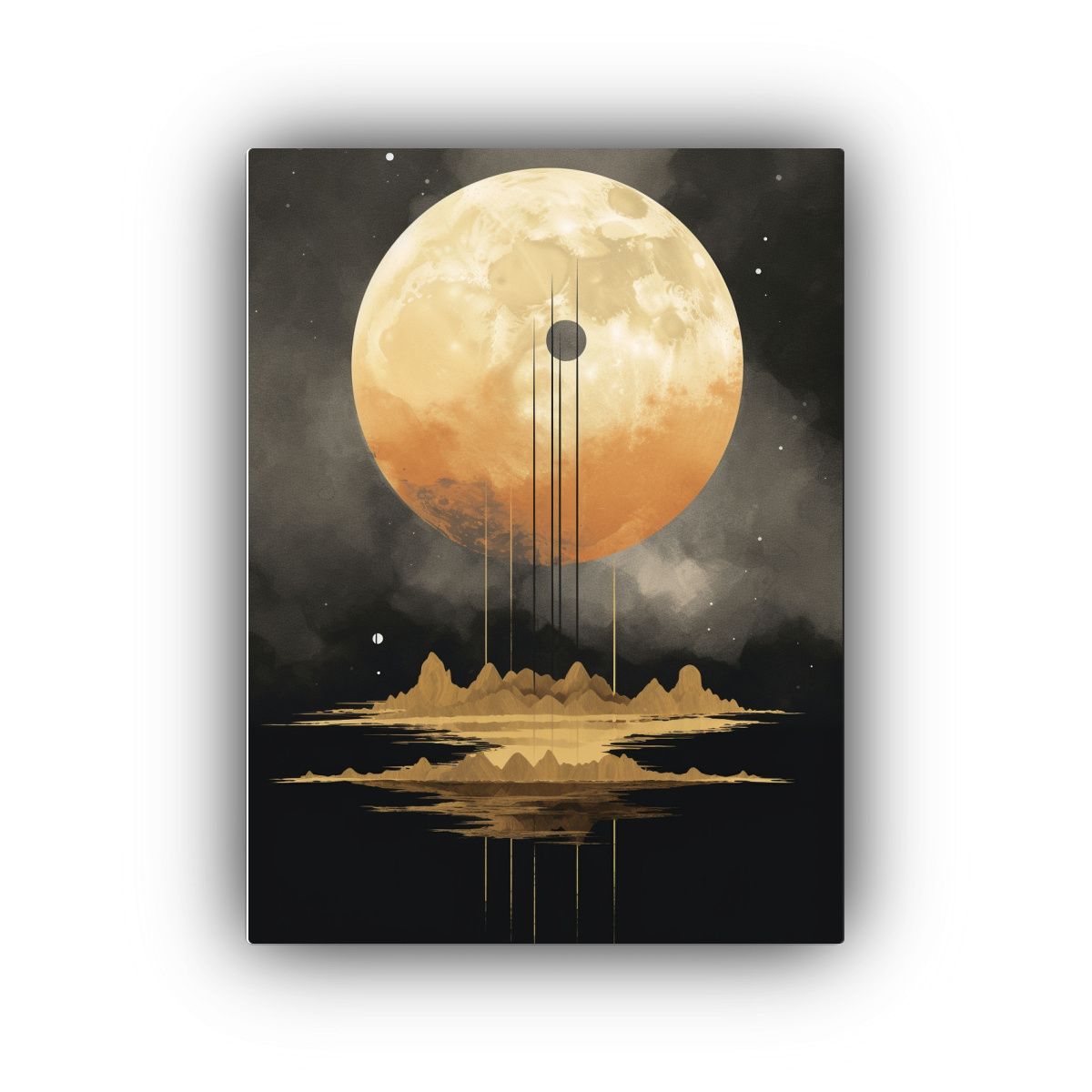 GENERICO - Cuadro De Decoración Canva Fotografía Simetría 80x120 Cm