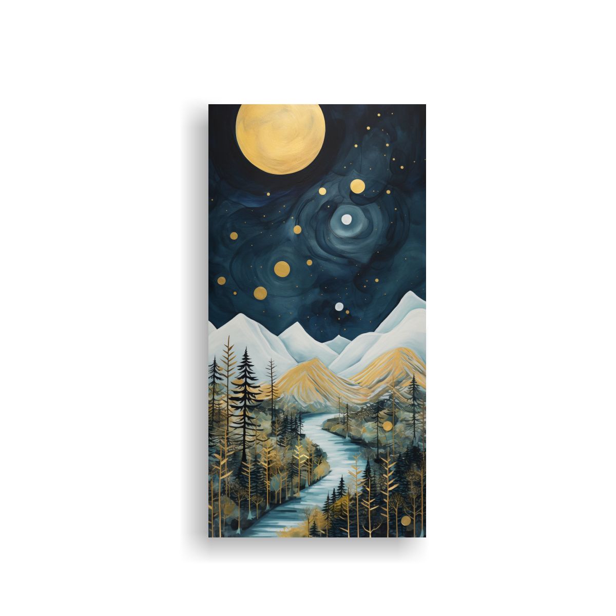 GENERICO - Pintura Decorativa De Paisaje Abstracto De 60x120 Cm