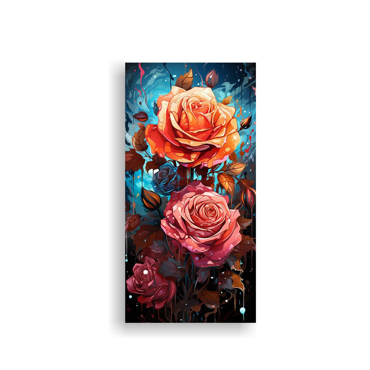 GENERICO - Pinturas Decorativas En Estilo Graffiti Con Fondo 30x60 Cm.