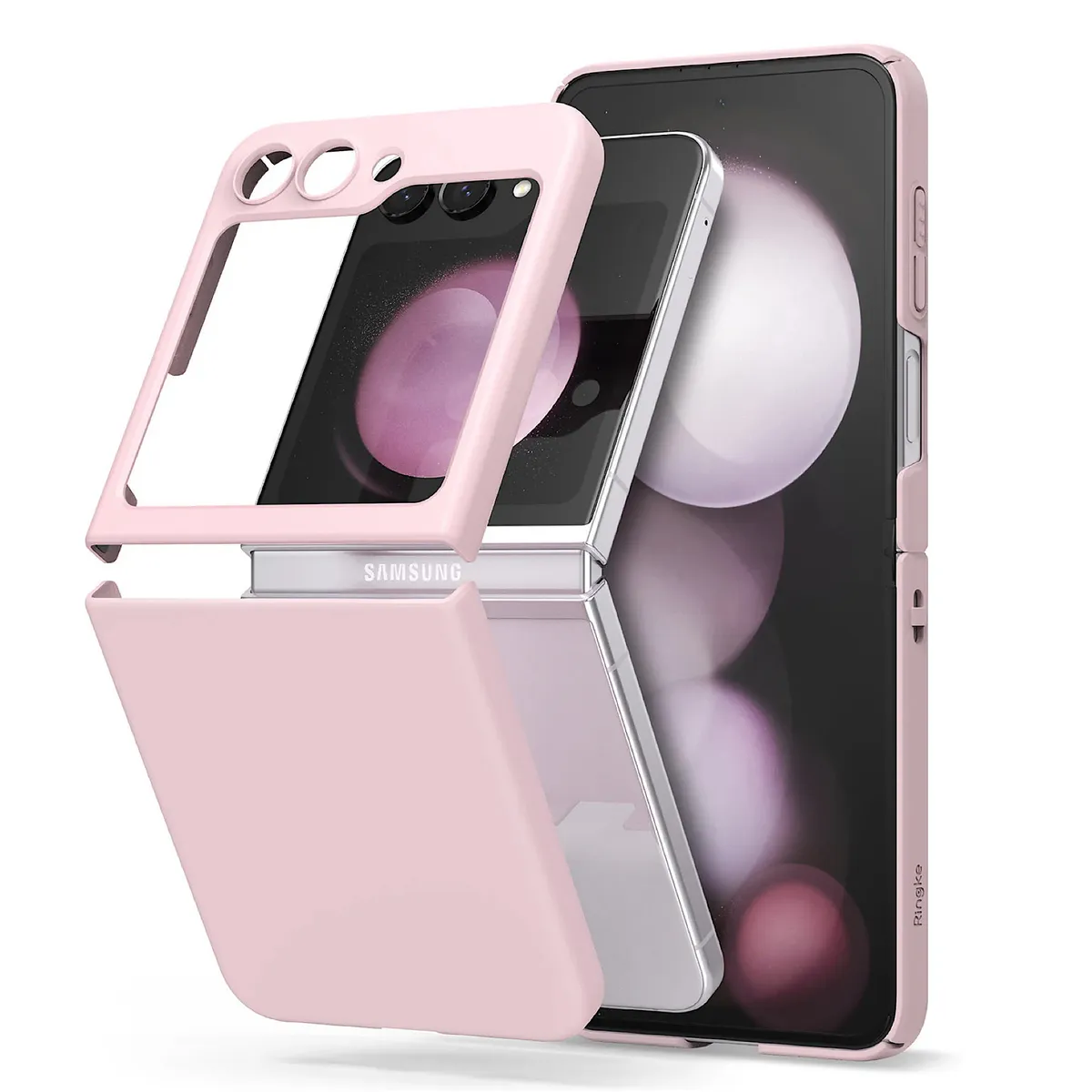 GENERICO - Carcasa Ringke Slim Para Samsung Z Flip 5 - Rosado