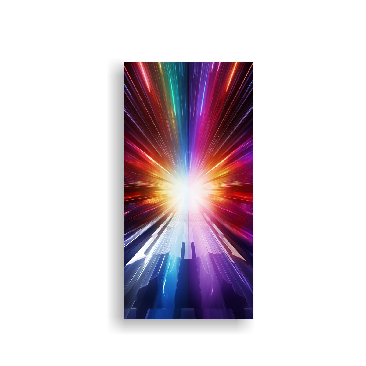 GENERICO - Cuadro Abstracto De Fotografía En Bastidor De 60x120 Cm