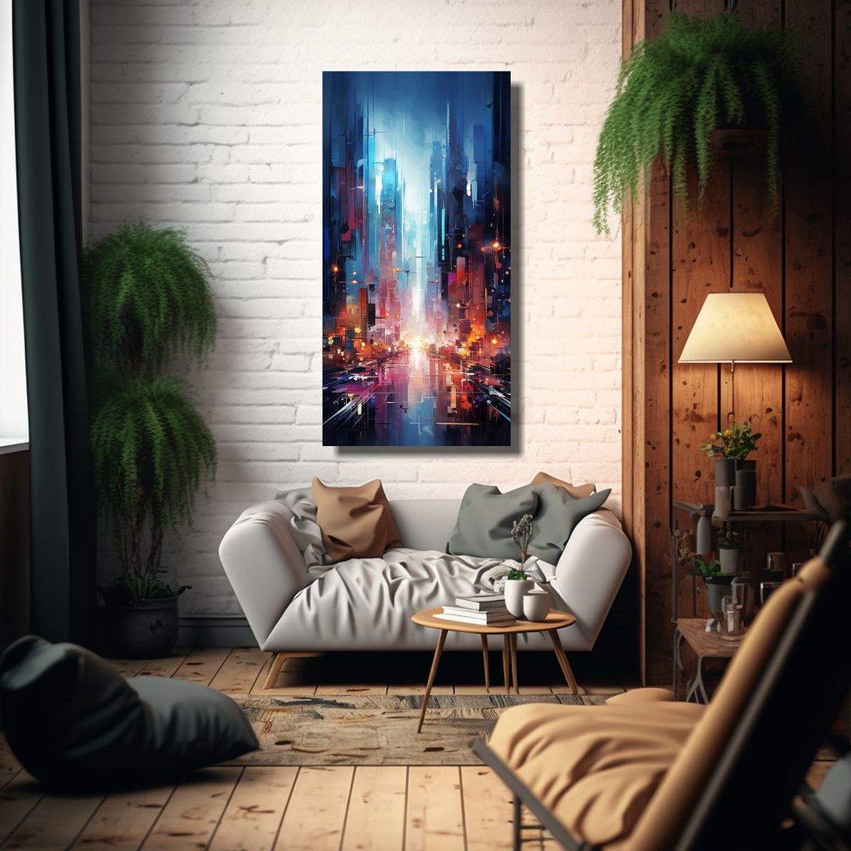 GENERICO - Pinturas Decorativas Inspiradas En Figuras 50x100 Cm