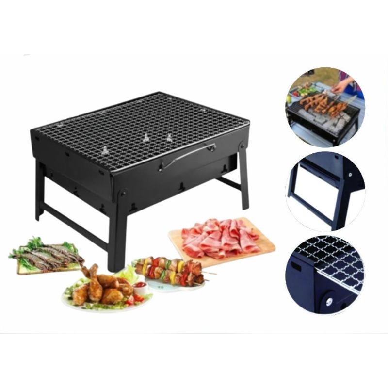 GENERICO - Parrillera BBQ Plegable Para Camping 35cm