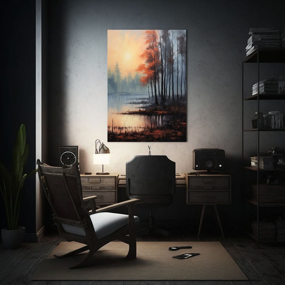 GENERICO - Pintura Decorativa De Lienzo Moderno Con Textura 80x120 Cm