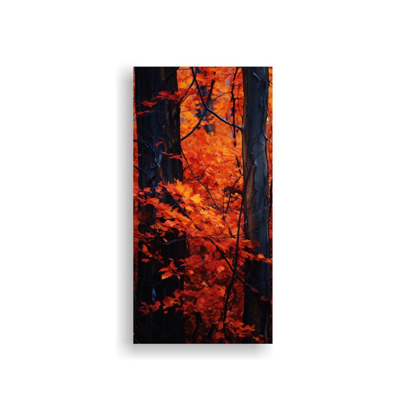 GENERICO - Pintura En Bastidor Otoño Abstracción 70x140 Cm