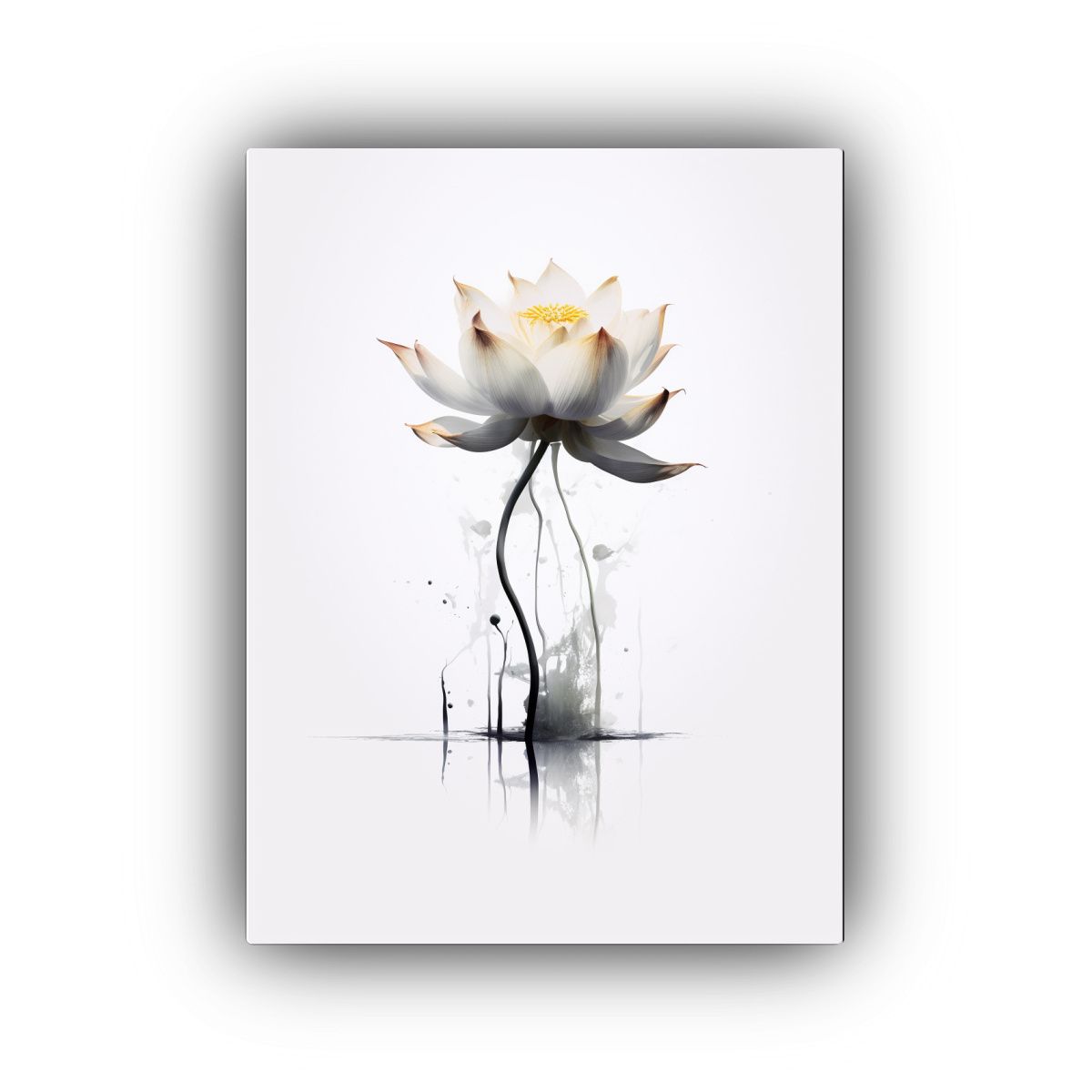 GENERICO - Pintura Decorativa Inspiración Calma Loto Flor 80x120 Cm