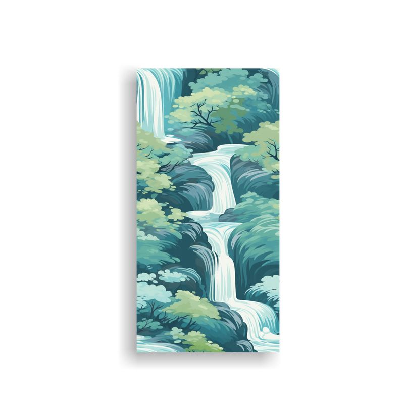 GENERICO - Pintura De Pared Con Patrón Cascada Calmante 50x100 Cm