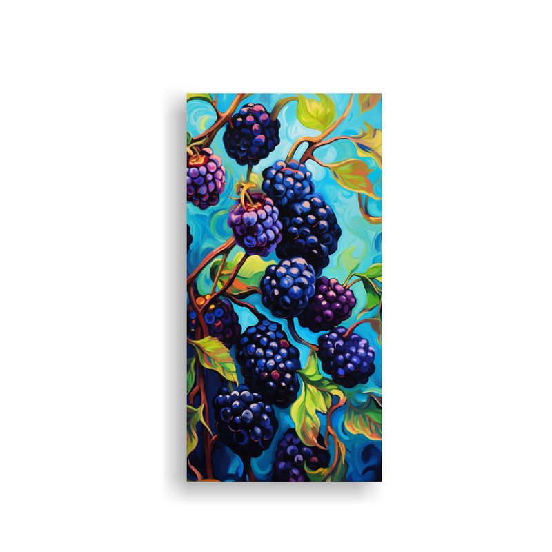 GENERICO - Cuadro Conceptual Estrellada De Fruta De Moras 20x40 Cm