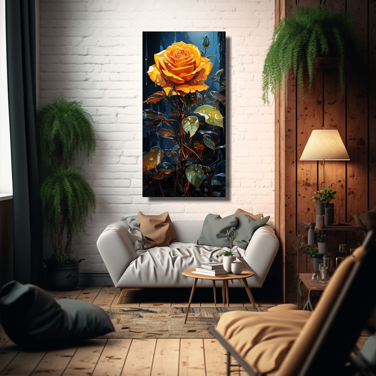 GENERICO - Cuadro De Decoración Composición Dibujo Poder 80x160 Cm