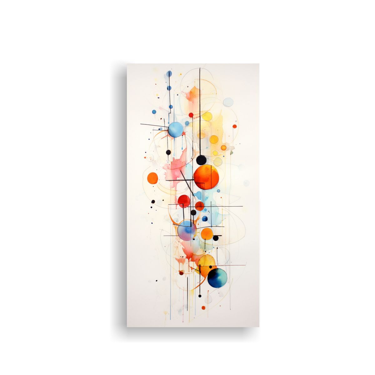 GENERICO - Cuadro Hermoso Vision Pinturas Abstractas 20x40 Cm