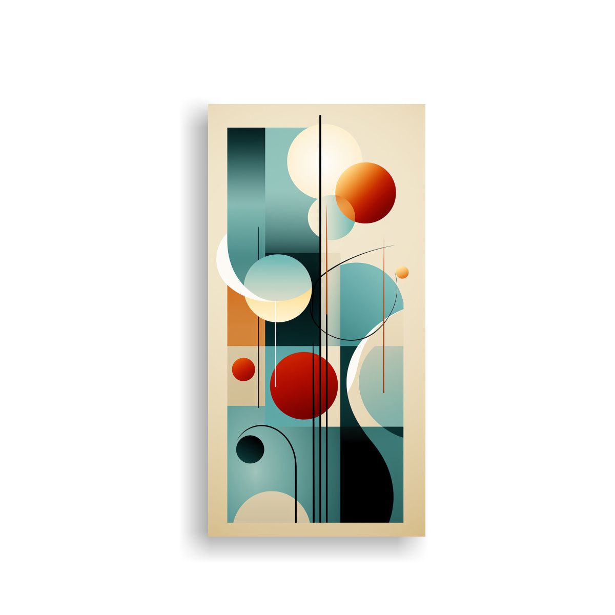GENERICO - Pinturas Decorativas En Lienzo Abstracto Con 30x60 Cm