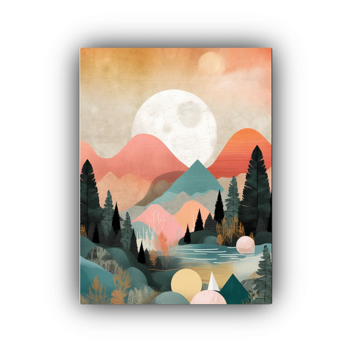 GENERICO - Cuadro Moderno De Lienzo Obra Maestra De Las 80x120 Cm