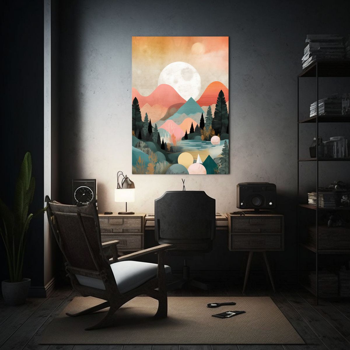 GENERICO - Cuadro Moderno De Lienzo Obra Maestra De Las 80x120 Cm