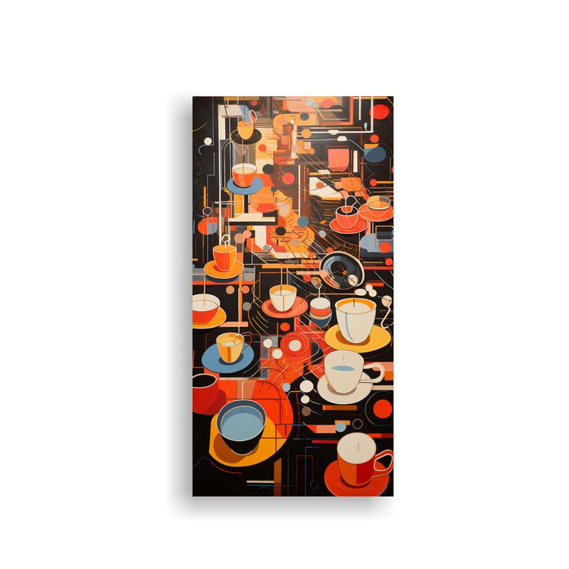 GENERICO - Cuadro De Tela Vintage Enigmático Ritmos 60x120 Cm