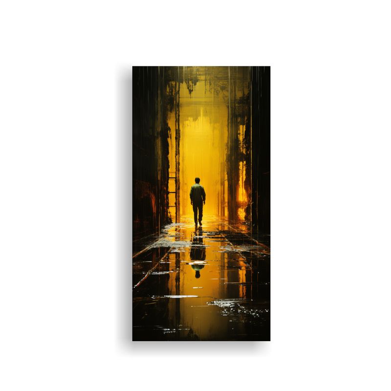 GENERICO - Cuadro Minimalismo Selva Franklin Tema Savannah 40x80 Cm