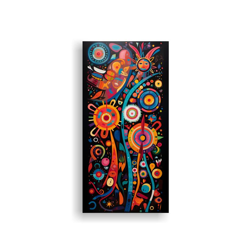 GENERICO - Cuadro En Bastidor Inspirado En La Vivacidad Del 70x140 Cm