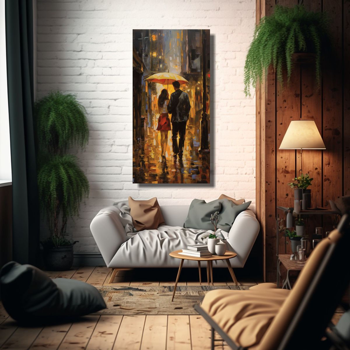 GENERICO - Pintura Decorativa Armonía Cromática Pareja 80x160 Cm
