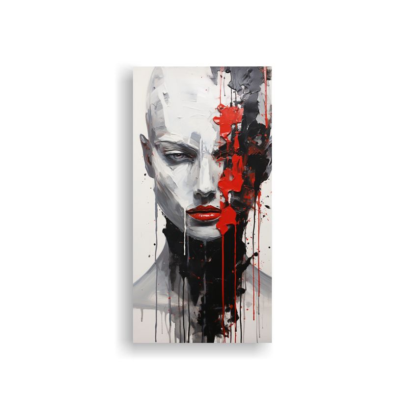 GENERICO - Cuadros Decorativos De Contornos Faciales Y 60x120 Cm